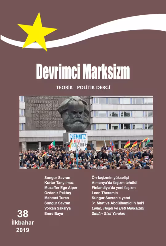Devrimci Marksizm 38 kapağı